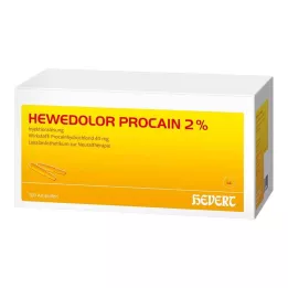 HEWEDOLOR Ampolas de procaína 2%, 100 unidades
