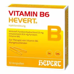 VITAMIN B6 HEVERT Ampolas, 10X2 ml