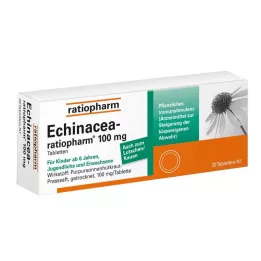 ECHINACEA-RATIOPHARM Comprimidos de 100 mg, 20 unidades