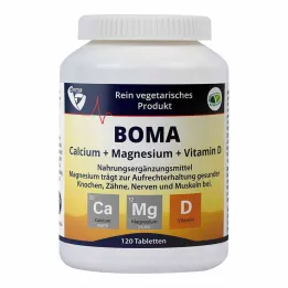 Comprimidos de vitamina D de cálcio e magnésio, 120 unidades