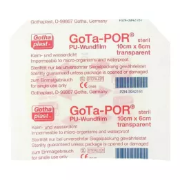 GOTA-POR PU Película de ferida 10x6 cm gesso estéril, 1 unid