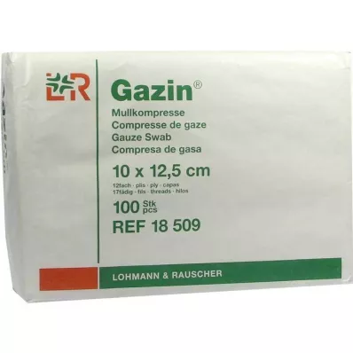 GAZIN Gaze comp. 10x12,5 cm não estéril operação 12 dobras, 100 unid