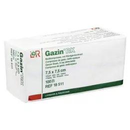 GAZIN Gaze comp. 7,5x7,5 cm não estéril 12-fold RK, 100 pcs