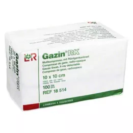 GAZIN Gaze comp. 10x10 cm não estéril 12-fold RK, 100 pcs