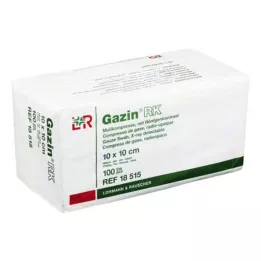 GAZIN Gaze comp. 10x10 cm não estéril 16 dobras RK, 100 pcs