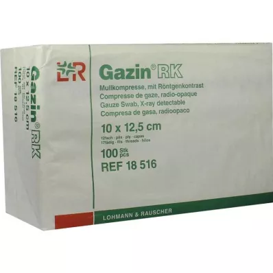 GAZIN Gaze composta 10x12,5 cm não estéril 12 dobras RK, 100 unid GAZIN Gaze composta 10x12,5 cm não estéril 12 dobras RK, 100 unid