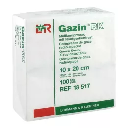 GAZIN Gaze comp. 10x20 cm não estéril 12-fold RK, 100 pcs