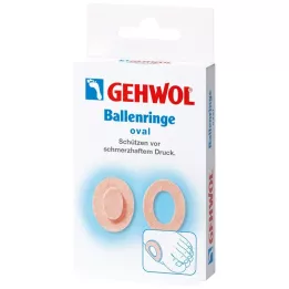 GEHWOL Anéis de bola ovais, 6 peças