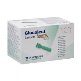 GLUCOJECT Lancetas PLUS 33 G, 100 pcs