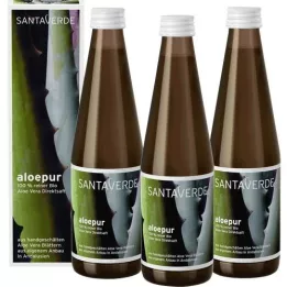 ALOE VERA SAFT Embalagem econômica 100% orgânica, 3X330 ml