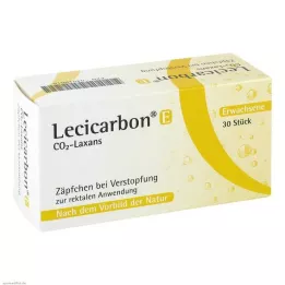 LECICARBON E CO2 Laxans Supositórios para adultos, 30 unidades