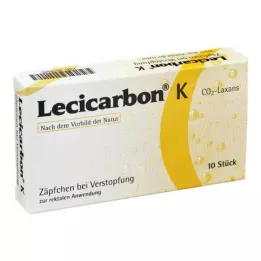 LECICARBON K CO2 Laxans Supositórios infantis, 10 unidades