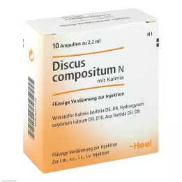 DISCUS compositum N com ampolas de Kalmia, 10 unidades