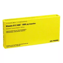 VITAMIN B12 AAA ampolas de 1000 μg, 10X1 ml