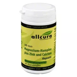 MAGNESIUM KOMPLEX com cápsulas de zinco e cálcio, 100 unidades