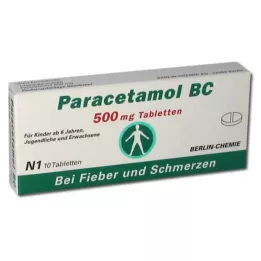 PARACETAMOL BC Comprimidos de 500 mg, 10 unidades