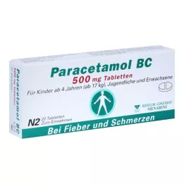 PARACETAMOL BC Comprimidos de 500 mg, 20 unidades