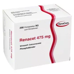RENACET Comprimidos revestidos por película de 475 mg, 200 unidades