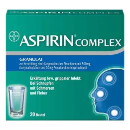 ASPIRIN COMPLEX Btl.m.Gran.z.Herst.e.Susp.z.Einn., 20 peças