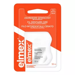 ELMEX Fio dental encerado com fluoreto de amina, 50 m