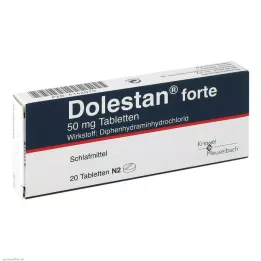 DOLESTAN comprimidos fortes, 20 unidades