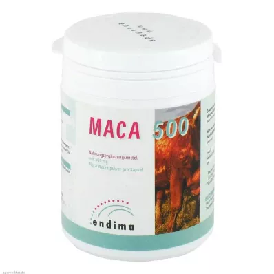 MACA 500 cápsulas, 200 unidades