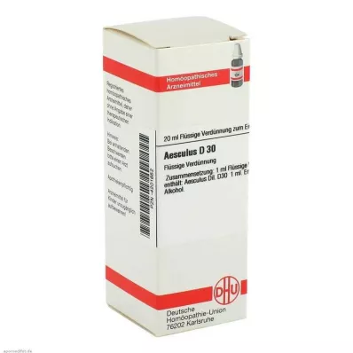AESCULUS Diluição D 30, 20 ml AESCULUS Diluição D 30, 20 ml