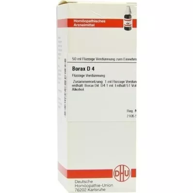 BORAX Diluição D4, 50 ml BORAX Diluição D4, 50 ml