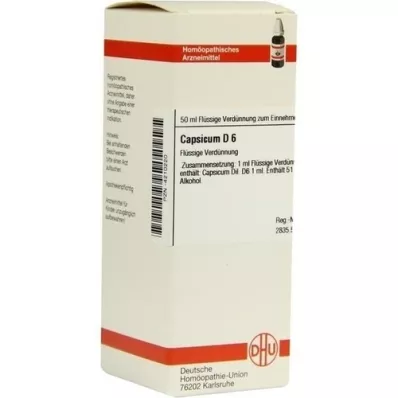 CAPSICUM Diluição D 6, 50 ml
