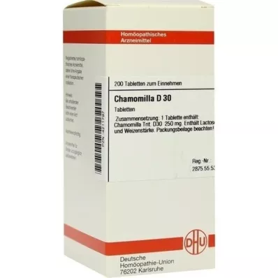 CHAMOMILLA D 30 comprimidos, 200 unidades CHAMOMILLA D 30 comprimidos, 200 unidades