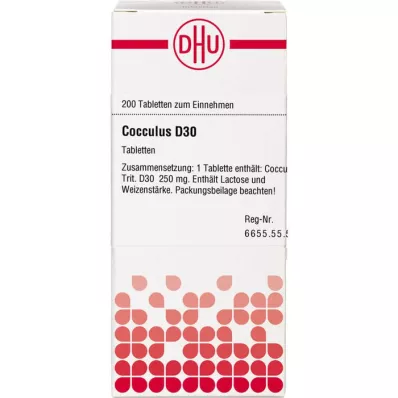 COCCULUS D 30 comprimidos, 200 unidades COCCULUS D 30 comprimidos, 200 unidades