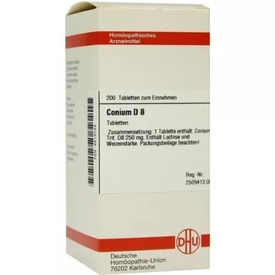 CONIUM D 8 comprimidos, 200 unidades CONIUM D 8 comprimidos, 200 unidades