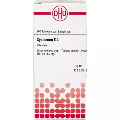 CYCLAMEN D 4 comprimidos, 200 unidades CYCLAMEN D 4 comprimidos, 200 unidades