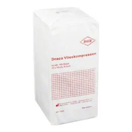 Compressas de lã 10x10 cm não estéreis 8 dobras, 100 peças