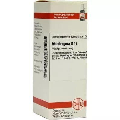 MANDRAGORA D 12 Diluição, 20 ml
