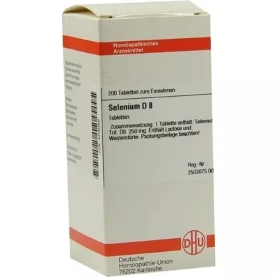 SELENIUM D 8 comprimidos, 200 unidades SELENIUM D 8 comprimidos, 200 unidades