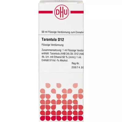 TARANTULA Diluição D 12, 50 ml TARANTULA Diluição D 12, 50 ml