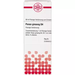 PANAX GINSENG Diluição D4, 50 ml