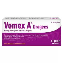 VOMEX A Drageias 50 mg comprimidos revestidos, 20 unidades