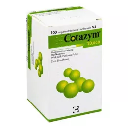 COTAZYM 20.000 pellets cápsulas gastro-resistentes, 100 unidades