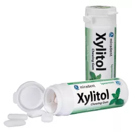 MIRADENT Goma de mascar xilitol hortelã, 30 unidades