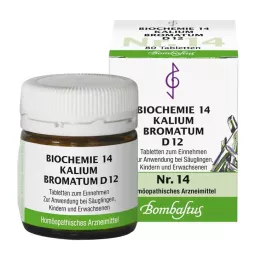 BIOCHEMIE 14 Kalium bromatum D 12 comprimidos, 80 unidades