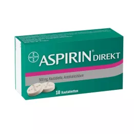 ASPIRIN Comprimidos mastigáveis Direkt, 10 unidades