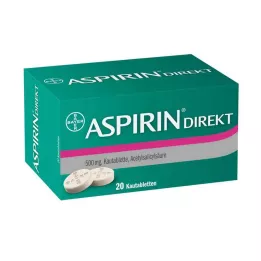 ASPIRIN Comprimidos mastigáveis diretos, 20 unidades