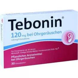 TEBONIN 120 mg para zumbido nos ouvidos, comprimidos revestidos por película, 30 unidades