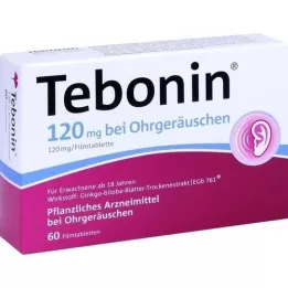 TEBONIN 120 mg para zumbido nos ouvidos, comprimidos revestidos por película, 60 unidades