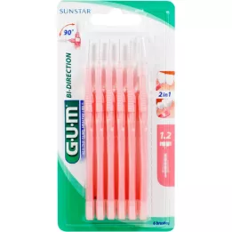 GUM Proxabrush bidirecional fino, 6 unid