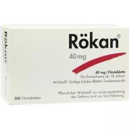 RÖKAN Comprimidos revestidos por película de 40 mg, 200 unidades