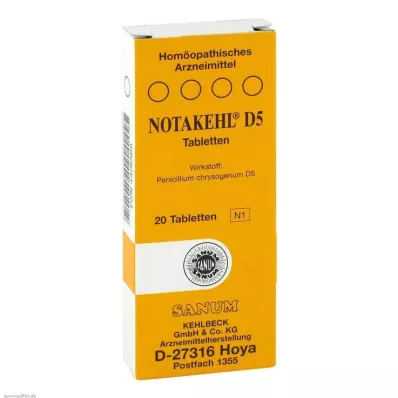 NOTAKEHL D 5 comprimidos, 20 unidades