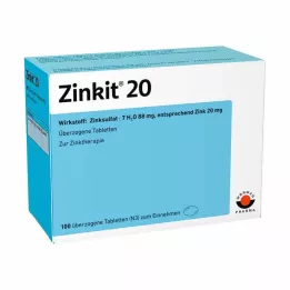 ZINKIT 20 comprimidos revestidos, 100 unidades